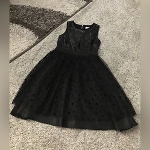 D Signed by Disney girls black sequence dress size Small 7/8